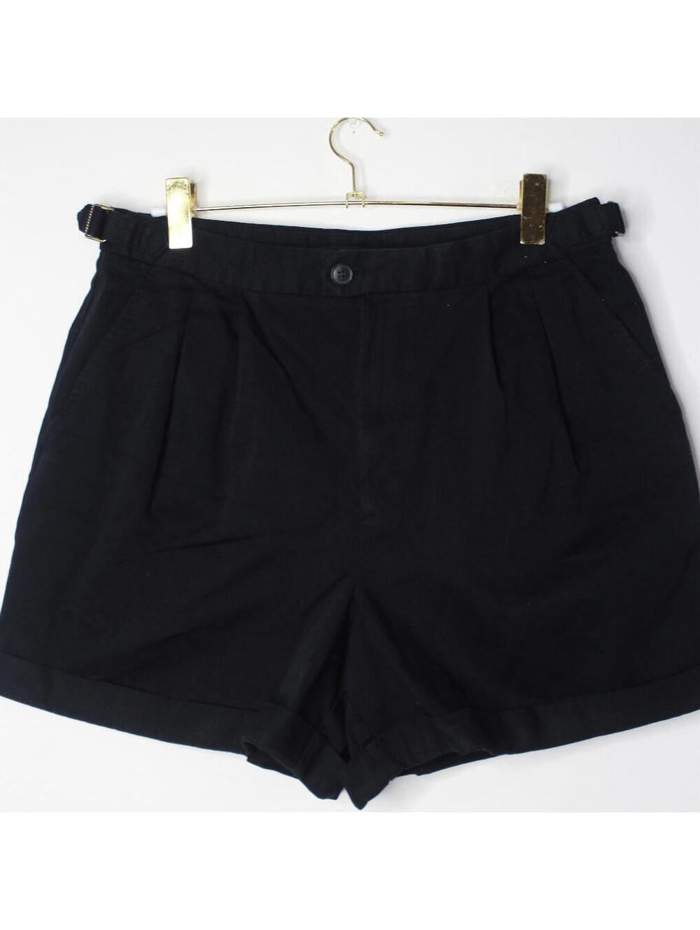 NWT BR Black Cotton Khaki Shorts - 14